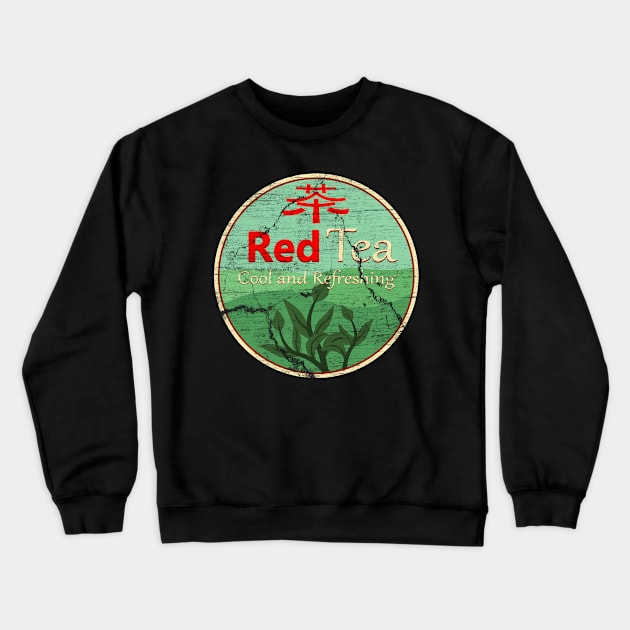 Red Tea Crewneck Sweatshirt by robotrobotROBOT